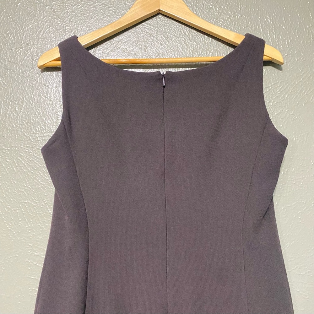 Armani Collezioni Charcoal Dark Brown Midi Dress - Picture 2 of 10